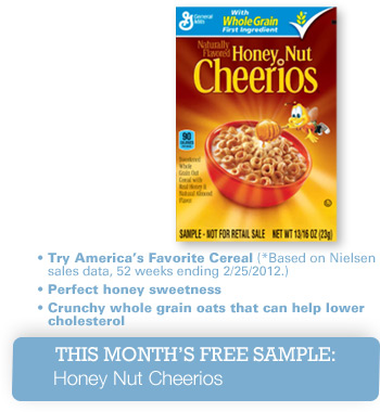 Eat Better America Members: FREE Honey Nut Cheerios Sample – 1st 10,000!