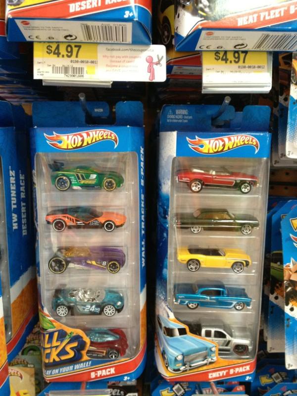 Walmart: Hot Wheels 5 Pack Just 79¢ Per Car