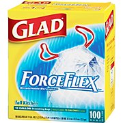 100 Glad Forceflex Kitchen Bags for $13.99