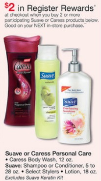 Free Suave Shampoo at Walgreens after Register Rewards Continues