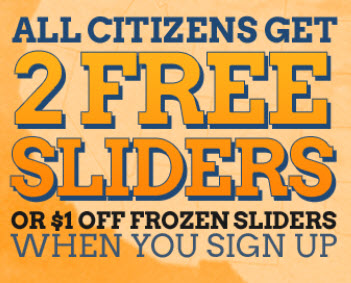 White Castle: Two Free Sliders or $1 Off Coupon