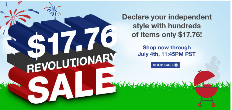 6pm: Revolutionary Sale (Hundreds of items) Plus Free Shipping