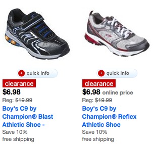 Target: 10% off and Free Shipping on All Clearanced Shoes