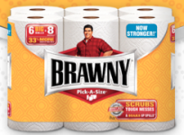 Staples: 12 Pack of Brawny Paper Towels for $5.99 (with In Store Pick Up)