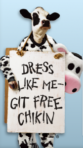 Chick-Fil-A: Dress Like a Cow Get a Free Meal on July 13th