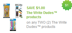 New Write Dudes Coupons + Store Deals (More Cheap School Supplies)