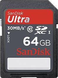 Best Buy: SanDisk – Ultra 64GB Secure Digital Extended Capacity Memory Card $49.99 Shipped