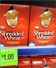 Possibly Free Shredded Wheat Cereal at Walgreens and Dollar Tree