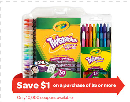 Crayola Printable Coupons – Save on Back to School
