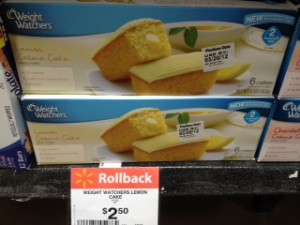 Walmart: Weight Watchers Bakery Item Rollback Deal