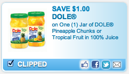 Printable Coupons: Dole Pineapple Chunks, Wheat Thins, Centrum Flavor Multivitamin, Fiber One and More