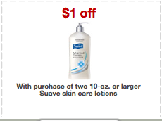 Target: Free Suave Lotion