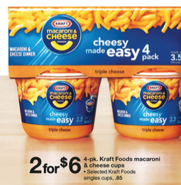 Target: Kraft Macaroni & Cheese Cups only $1.50 per 4ct pack!