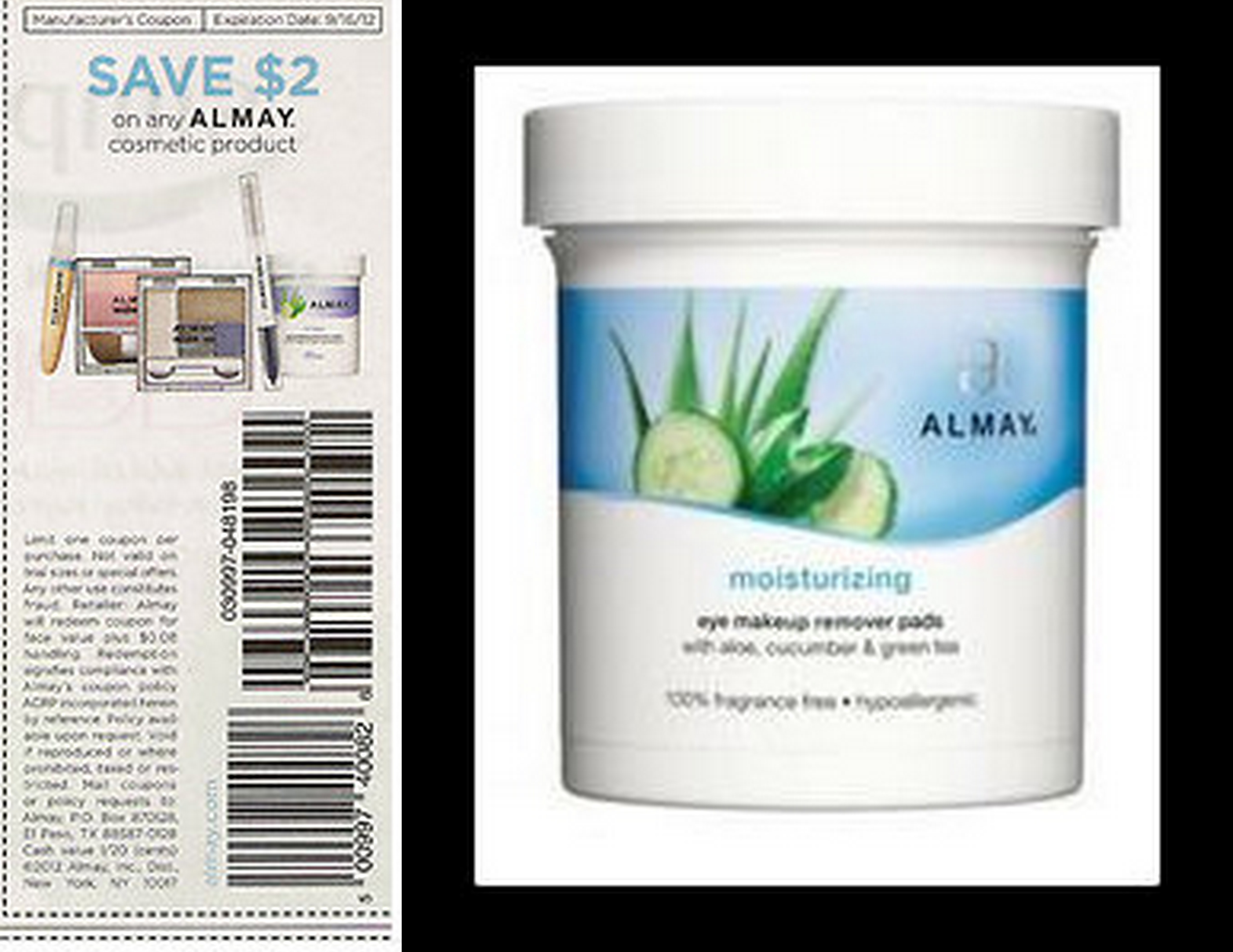 New $2 Almay Coupon = FREE Cosmetic Remover Pads at Walmart