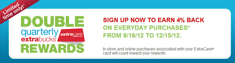 CVS: Signup Now For Double Rewards Starting 9/16
