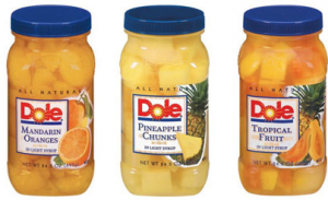 New Dole Fruit Jars Coupon + Walmart Scenario