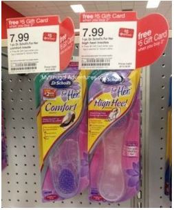 Dr. Scholls Gift Card Deal at Target = 99¢ Insoles