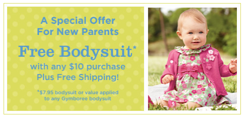 Gymboree: FREE Bodysuit Plus Free Shipping with $10 Purchase