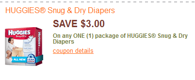 *Expired* High Value Huggies Diaper Coupon + CVS Scenario