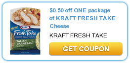 Printable Coupons: Kraft Fresh Take, Blue Bunny Frozen Novelty, Pepperidge Crackers and More