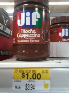 Possibly FREE JIF Hazelnut Spread after Coupon at Walmart