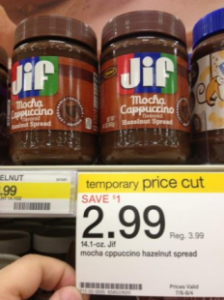 Target: JIF Hazelnut Spread for $1.99 after Coupon