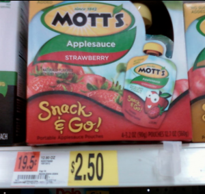 Brand New Motts Snack & Go Coupon + Walmart Scenario
