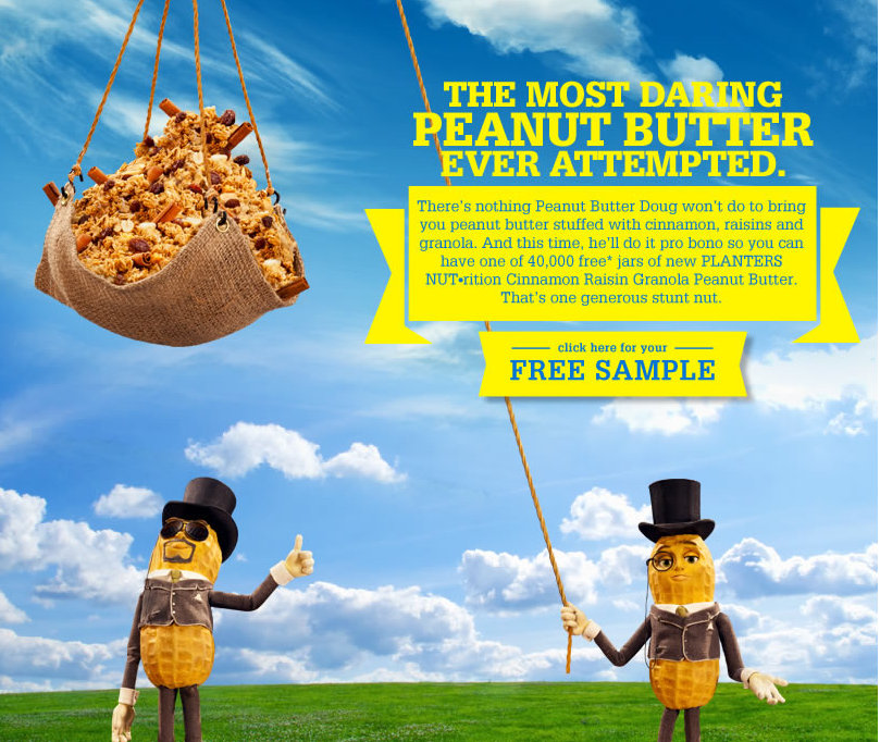 FREE Planters Nut-rition Cinnamon Raisin Peanut Butter – 1st 40,000