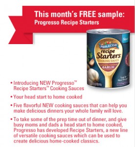 FREE Progresso Recipe Starters Sample for Betty Crocker Members – 1st 10,000