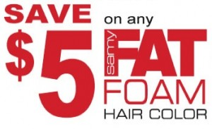 FREE Samy Fat Foam Hair Color at Rite Aid