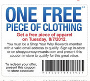 Sears Outlet: FREE Apparel Tuesday (8/7) Only!
