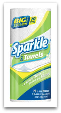Staples: Sparkle Paper Towel 30 Roll Case for $19.99 (with In Store Pick Up)