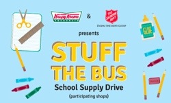 Krispy Kreme Stuff the Bus School Supply Drive and Get Free Doughnuts