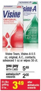 CVS: FREE Visine A.C. With Kiosk Machine Coupon Stack