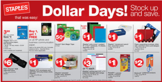 Staples Deals for 09/16-09/22