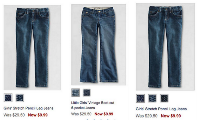 Land’s End Coupon Code for 30% off and Free Shipping = Girl’s Jeans only $6.99 Shipped