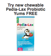 Try Pedia-Lax Probiotic Yums FREE
