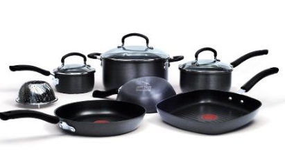 Jamie Oliver by T-fal Nonstick Hard Anodized 10-Piece Cookware Set only $59.99 Shipped