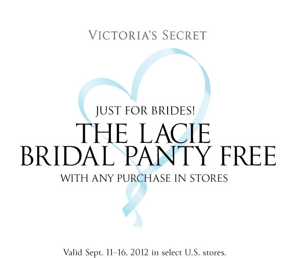 Free Lacie Bridal Panty at Victoria’s Secret