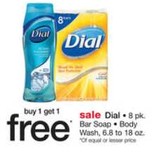 $2/1 Dial Body Wash Printable Coupons + Walgreens Deal