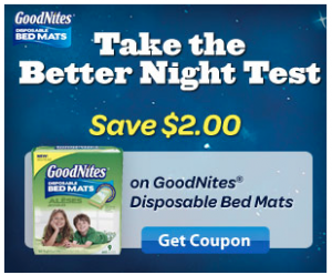 FREE GoodNites Disposable Bed Mats Trial Pack at Walmart