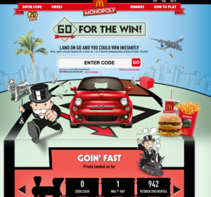 Play McDonald’s Monopoly = Earn My Coke Rewards, Redbox Codes, Gift Cards and More!