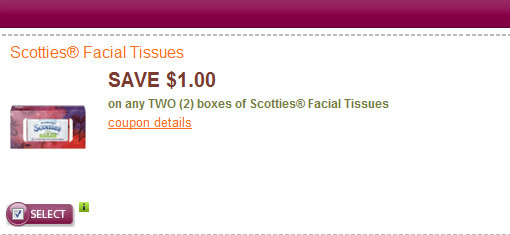 Scotties Coupon = 50¢ Tissues at Walmart & Dollar Tree (Limited Prints)