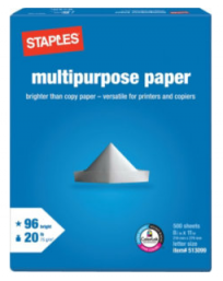 FREE Staples Multipurpose Paper Reams