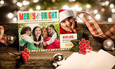 40 Personalized Holiday Photo Cards for $19 Shipped