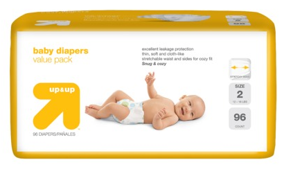 up&up Baby Diapers as low as 10¢ per diapers Shipped