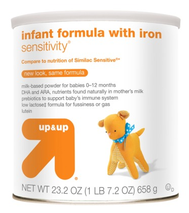 Target: 26% off up & up Infant Formula Sensitivity plus more