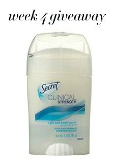 FREE Full Size Secret Clinical Strength Antiperspirant/Deodorant