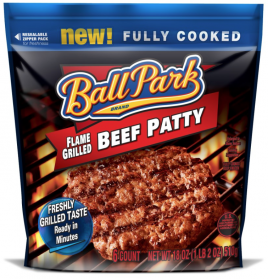 New $2 Ballpark Flame Grilled Beef Patty Coupon