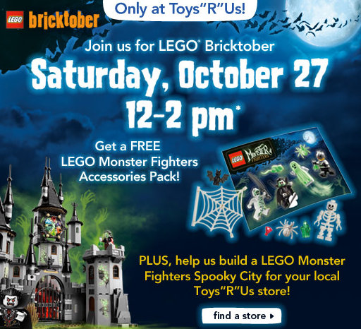 Toys R Us: Lego Bricktober Event 10/27